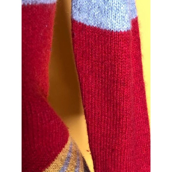 1970s-1980s Michael MILEA BETSEY JOHNSON Striped Wool Blend Sweater. S-M. AS IS - Picture 7 of 10